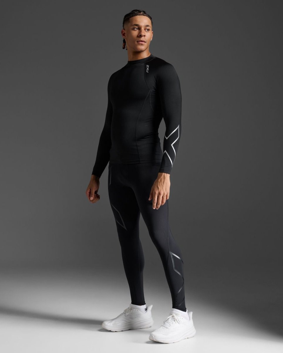 Ignition Compression Long Sleeve Men - black/silver