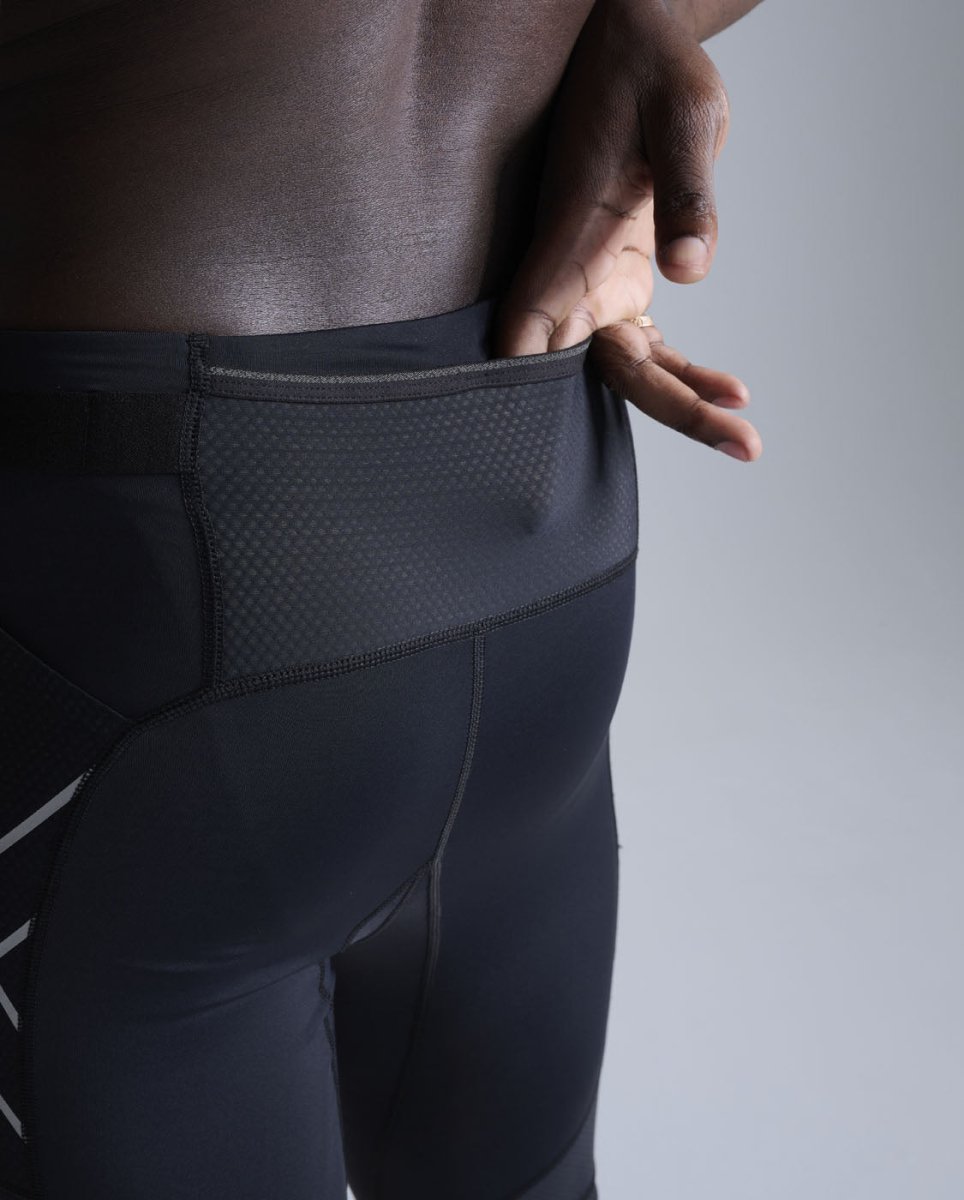 Aero Mesh Compression Shorts Compression tight Men - black/silver reflective