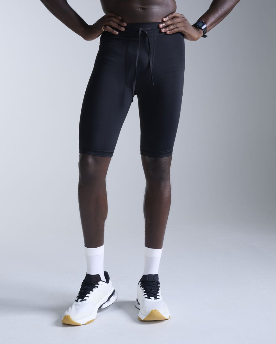 Aero Mesh Compression Shorts Compression tight Men - black/silver reflective