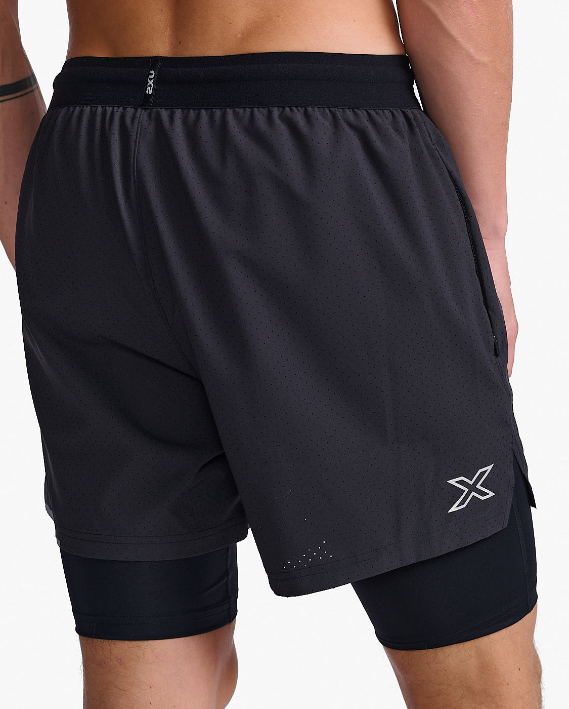black/silver reflective