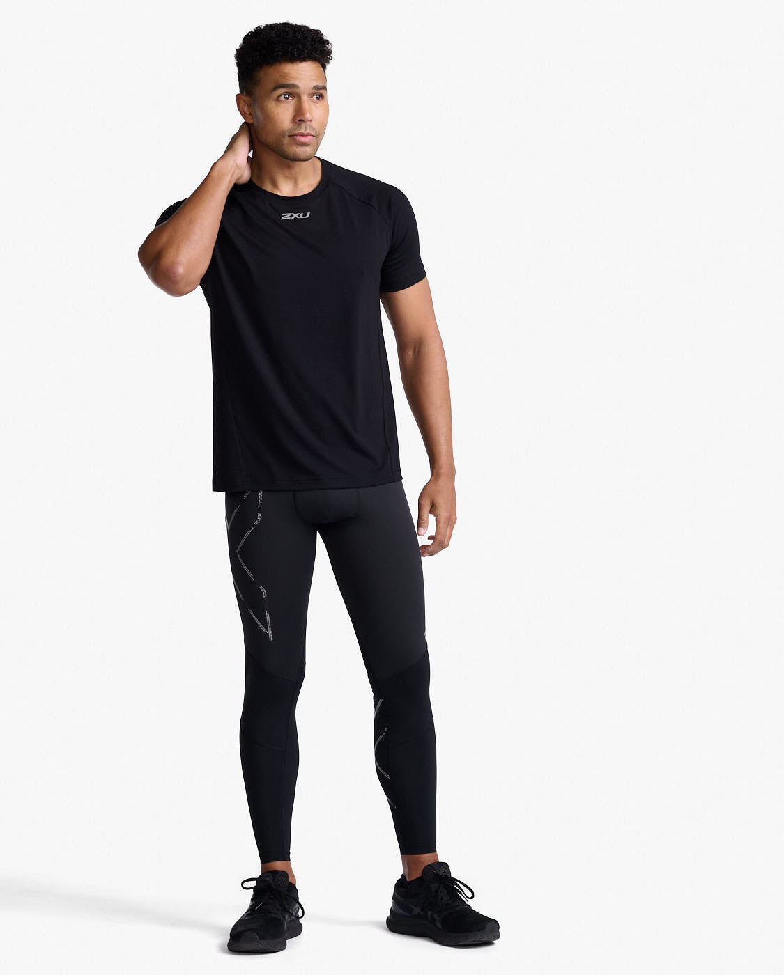 black/silver reflective