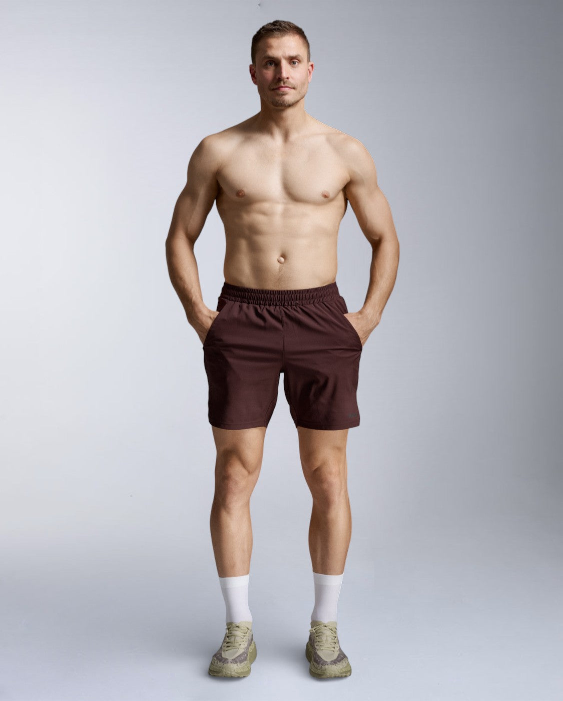 Aeroe 7 Inch Short Laufshort Herren - bark/black reflective
