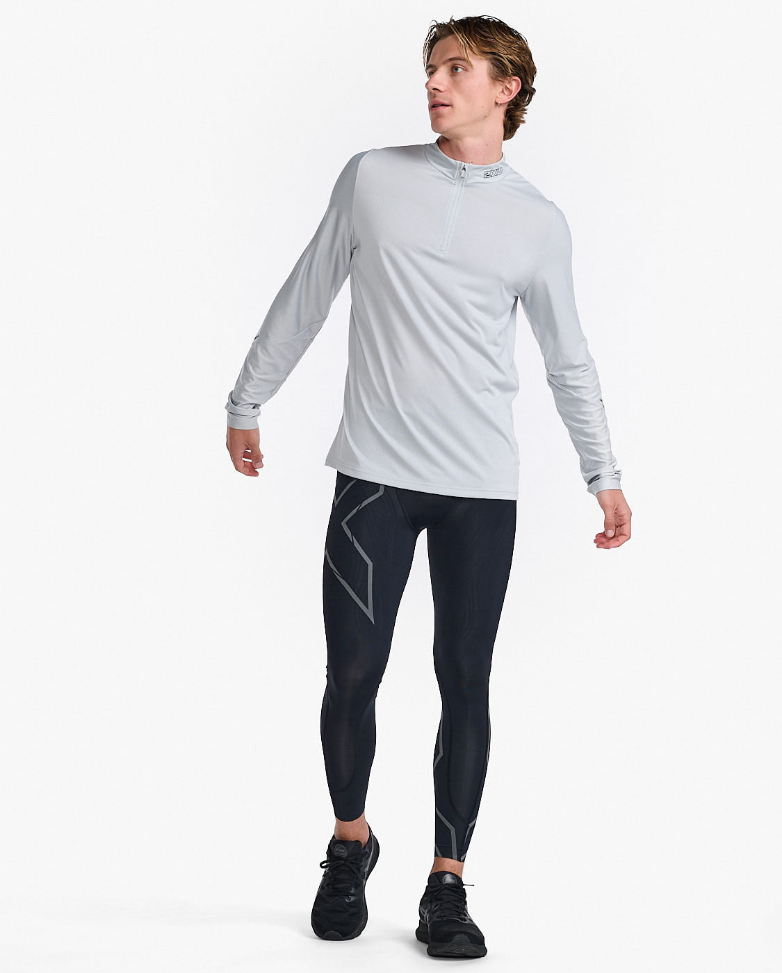 harbor mist/black reflective