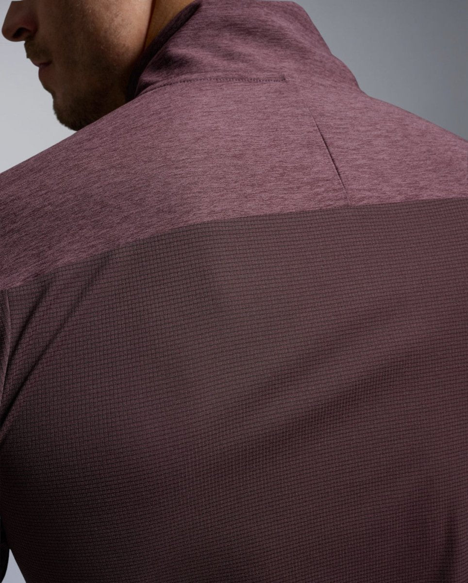 Aero 1/2 Zip Longsleeve Herren - currant/black reflective