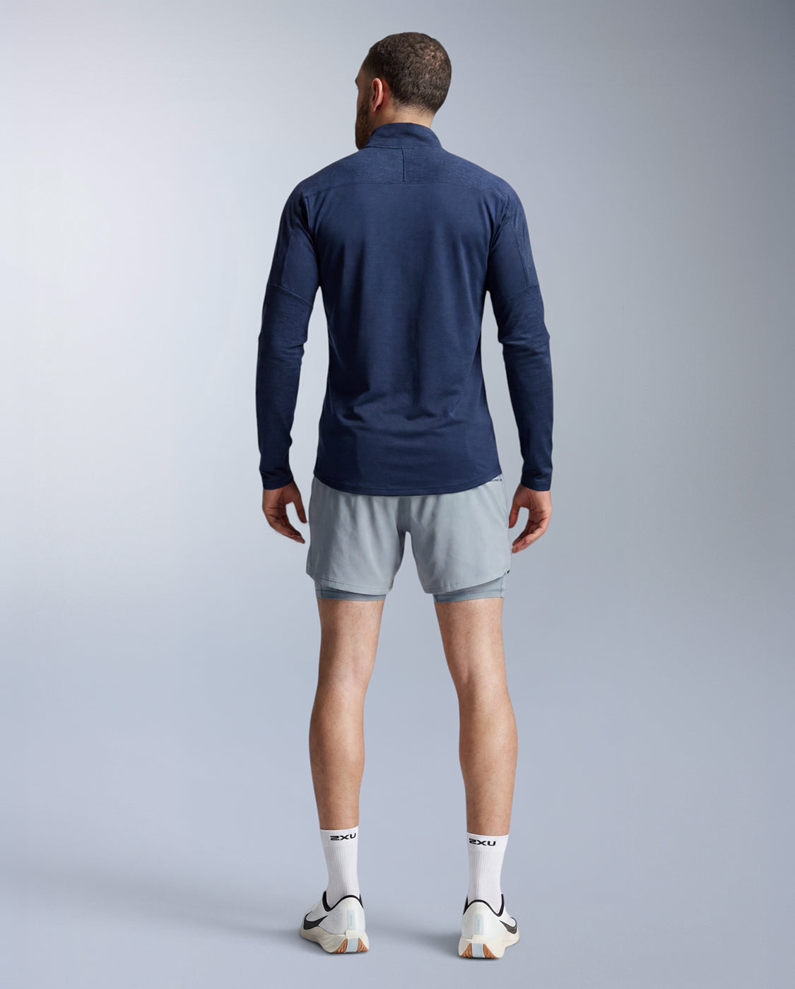 Aero 1/2 Zip Longsleeve Herren - midnight/silver reflective