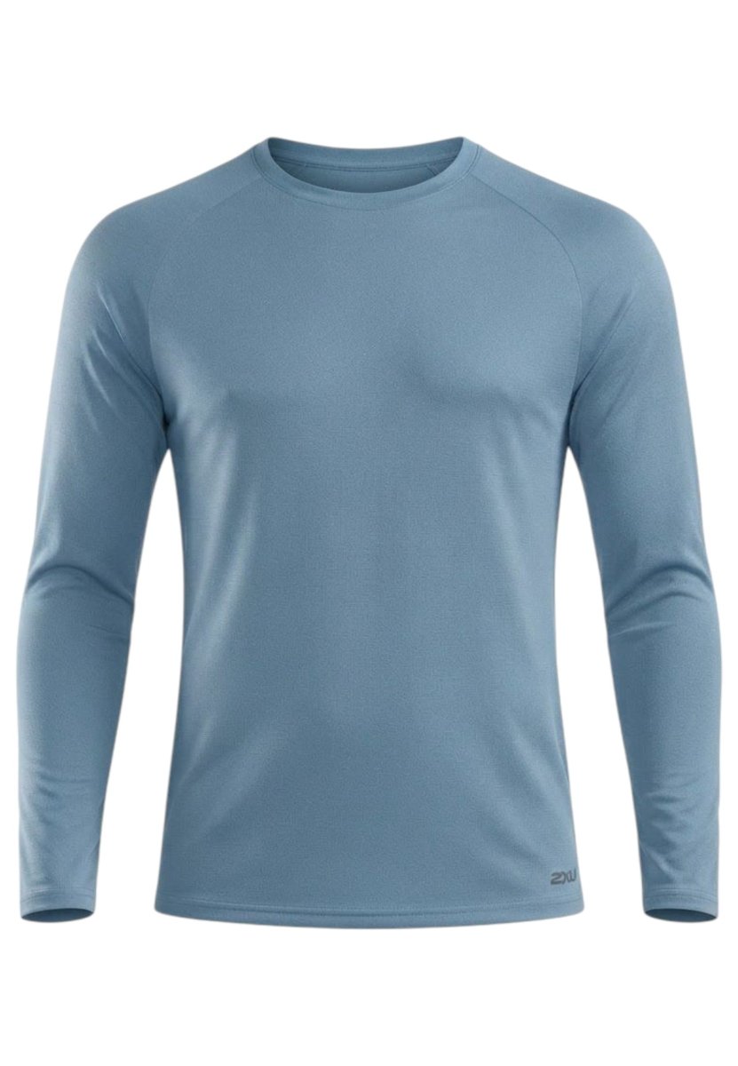Aero Mesh Long Sleeve Running shirt Men - blue shade/black reflective