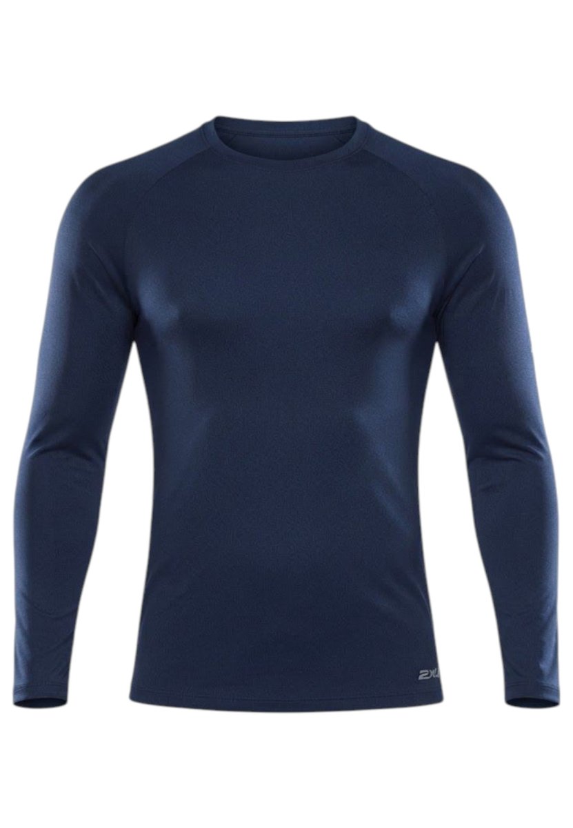 Aero Mesh Long Sleeve Running shirt Men - midnight/silver reflective