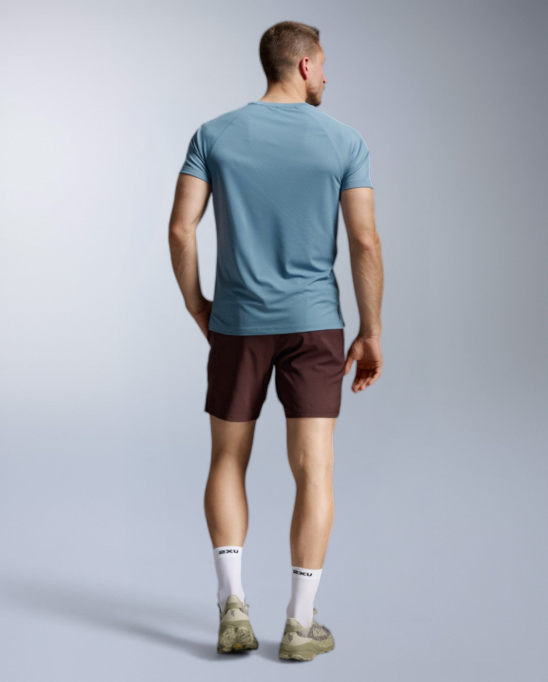 Aero Mesh Tee Laufshirt Herren - blue shade/black reflective