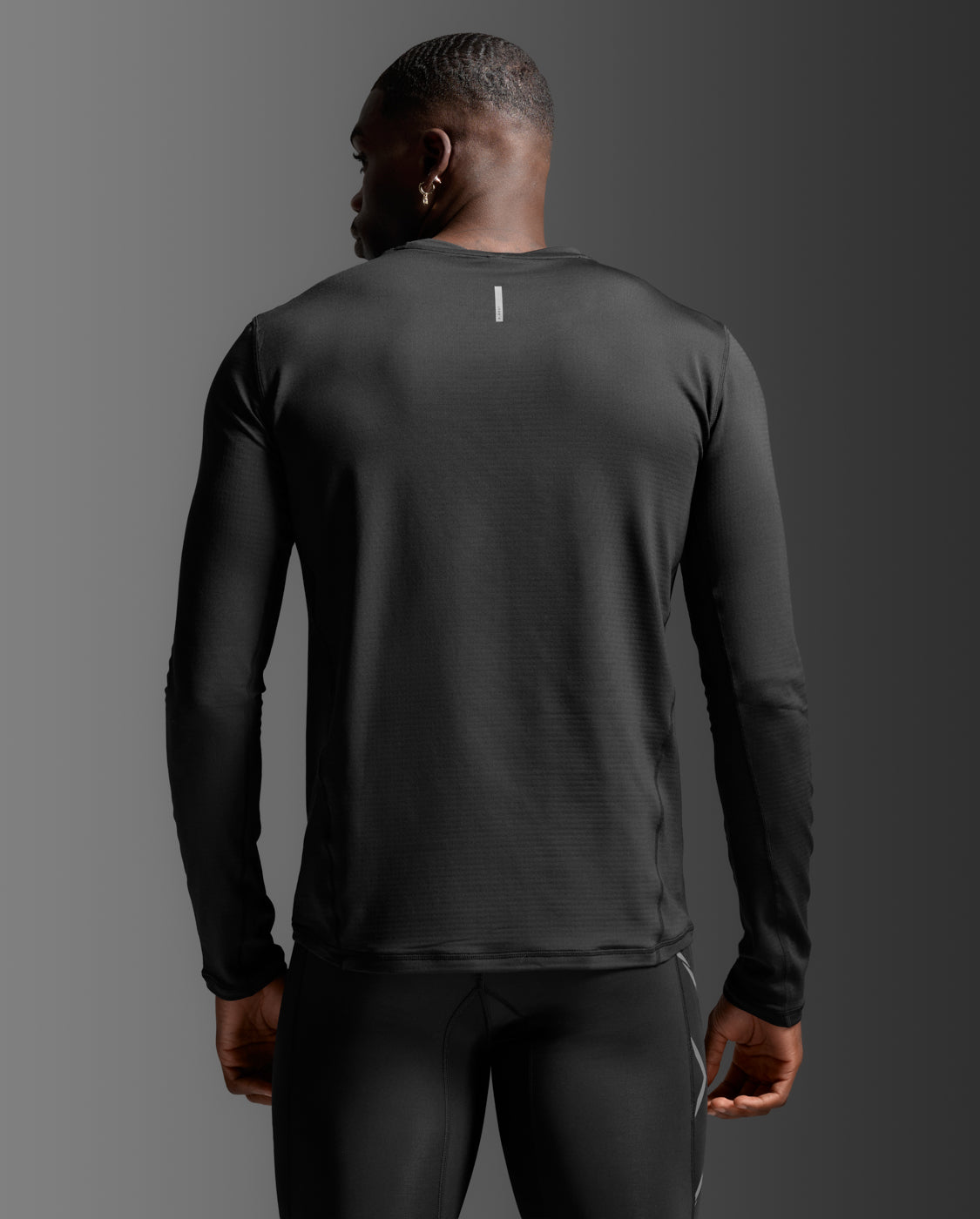 Ignition Grid Base Layer Longsleeve Herren - black/silver reflective