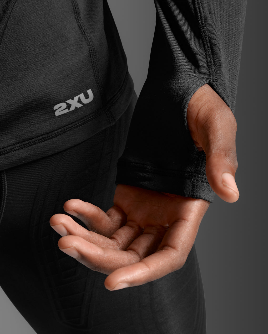 Ignition Grid Base Layer Longsleeve Herren - black/silver reflective
