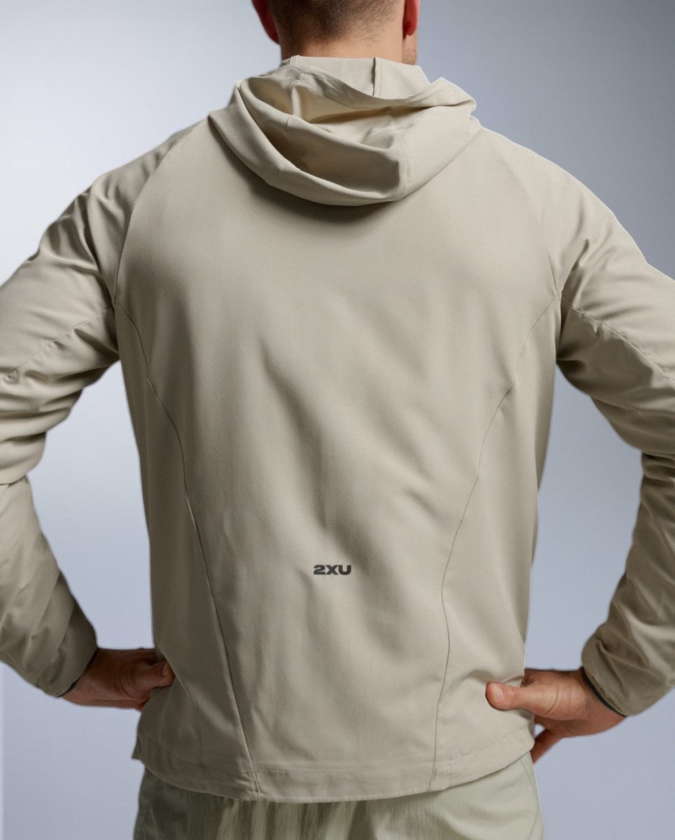 Aero Hex Windbreaker Men - pebble/black reflective