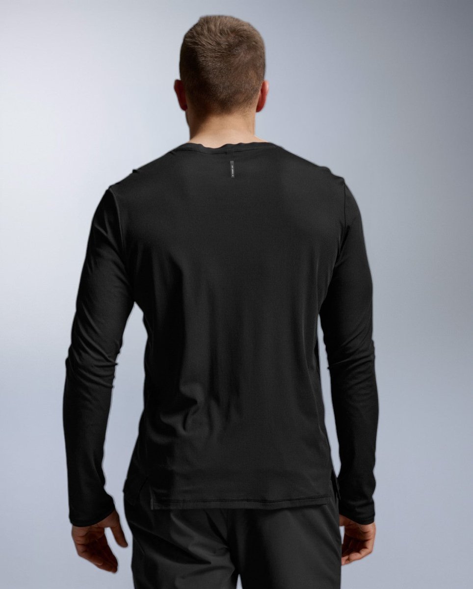 Aero Trail Long Sleeve Running shirt Men - black/black reflective
