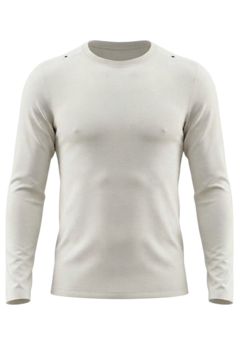 Aero Trail Long Sleeve Running shirt Men - chalk/black reflective