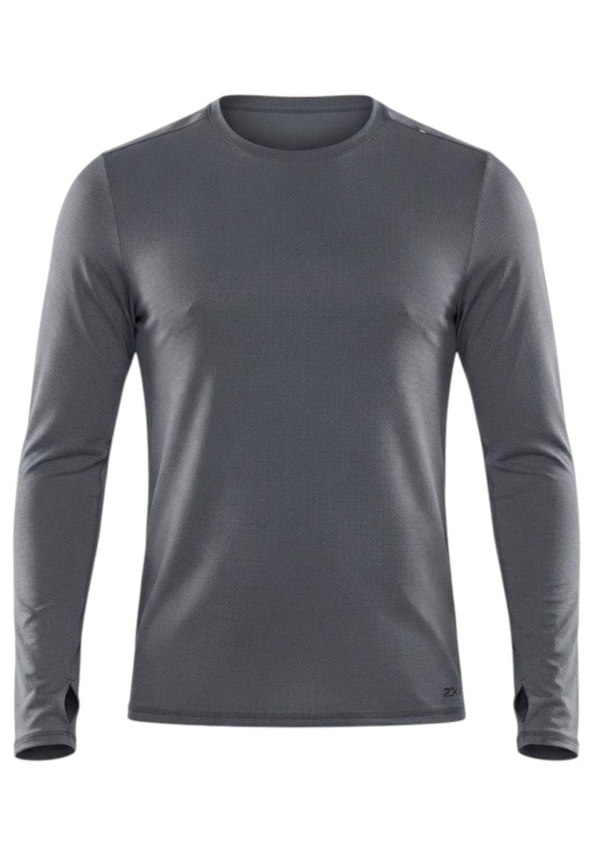 Aero Trail Long Sleeve Running shirt Men - turbulence/black reflective