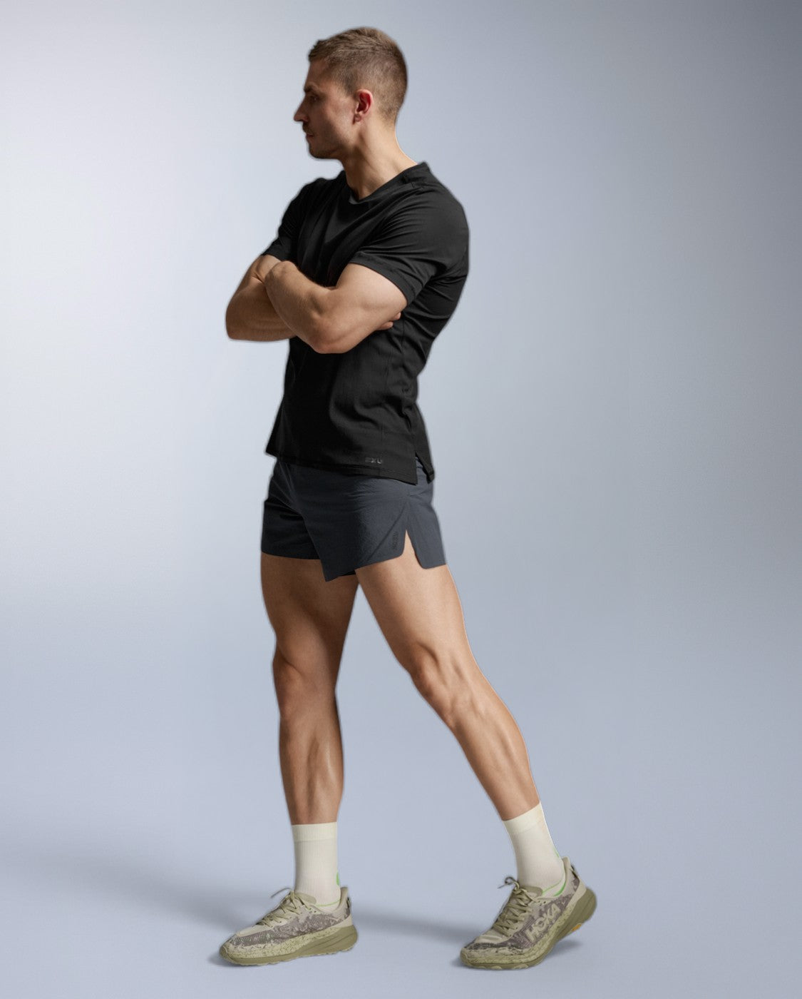 Aero Trail Tee Running shirt Men - black/black reflective