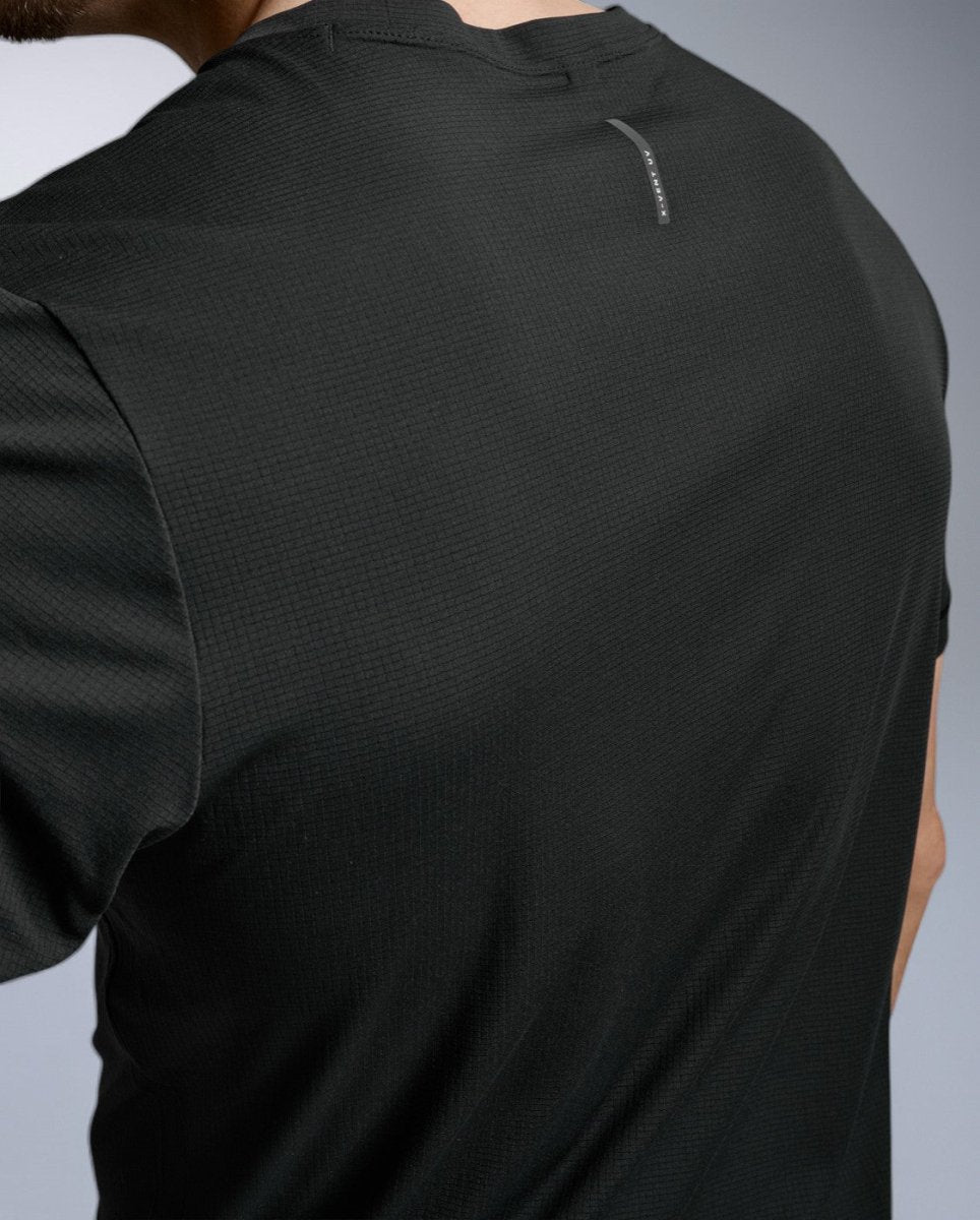 Aero Trail Tee Laufshirt Herren - black/black reflective