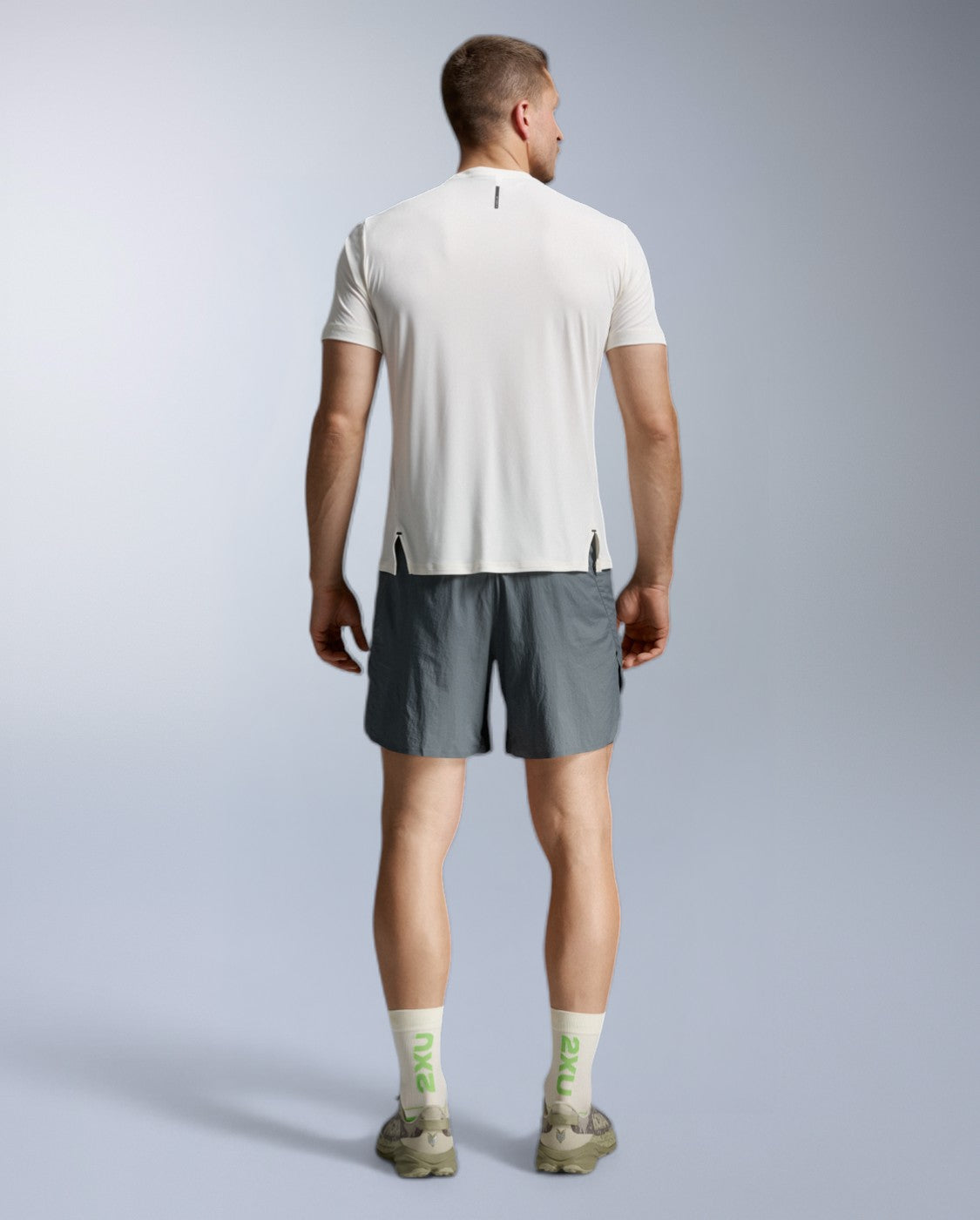 Aero Trail Tee Laufshirt Herren - chalk/black reflective