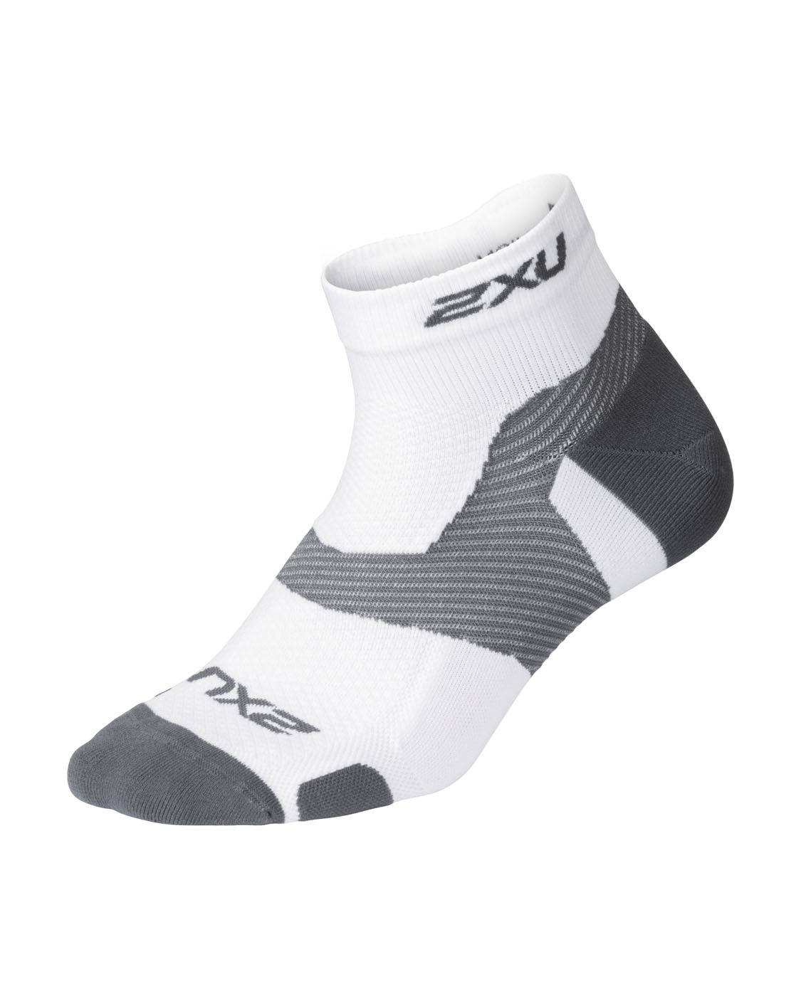 VECTR 1/4 crew sock Compression socks - white/grey