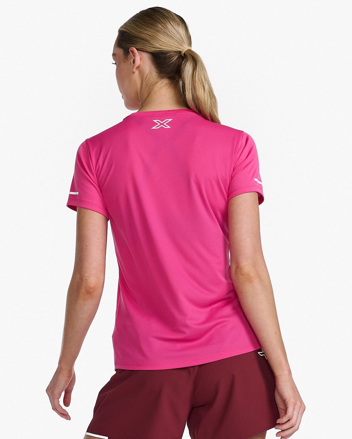 fuchsia/white reflective