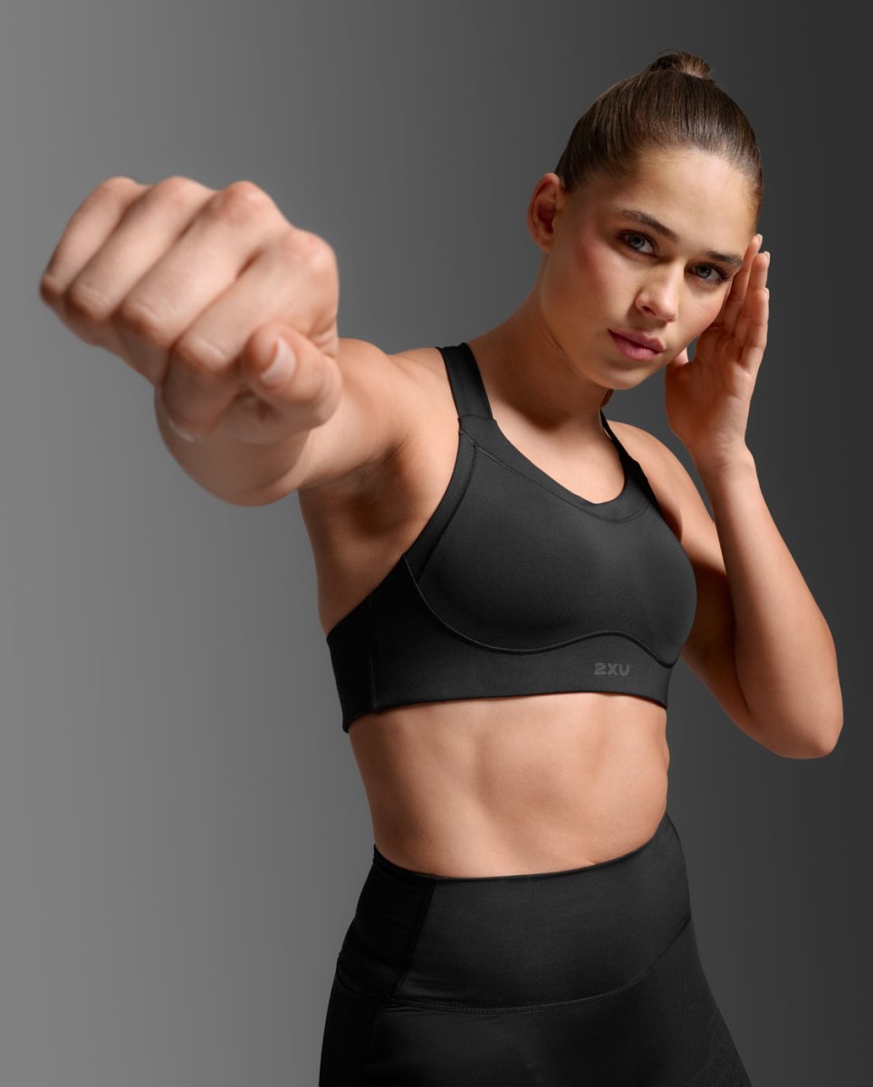 Light Speed High Impact Bra Sports bra Women - black/silver reflective