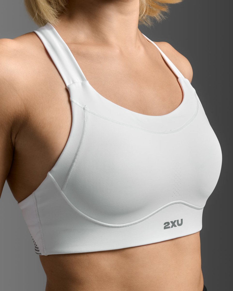 Light Speed High Impact Bra Sports bra Women - white/silver reflective