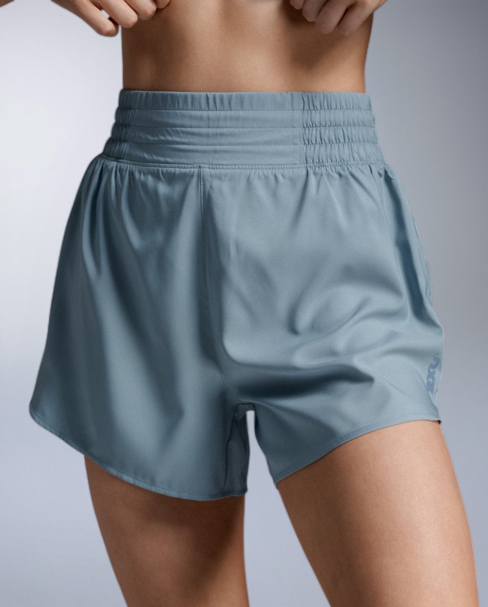 Aero Hi-Rise 4 Inch Shorts Running pants Women - blue shade/blue shade reflect