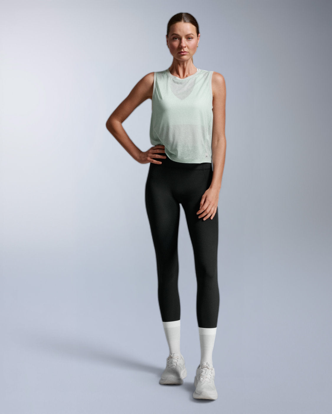 ReLight Crop Tank Tanktop Damen - seafoam/white