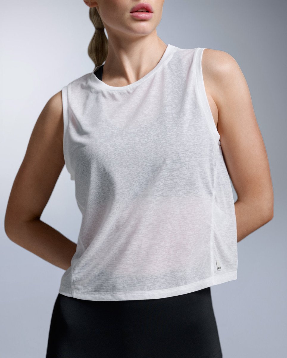 ReLight Crop Tank Tank top Women - white/white