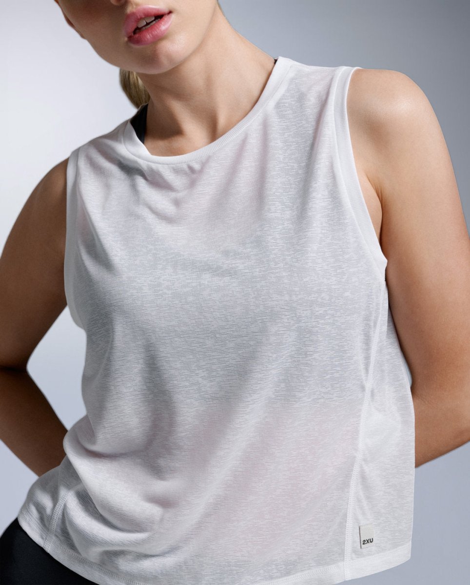 ReLight Crop Tank Tank top Women - white/white