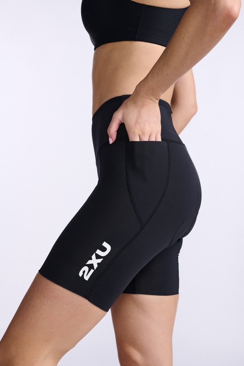 2XU Aero Tri Short Triathlonshorts Damen - black/white