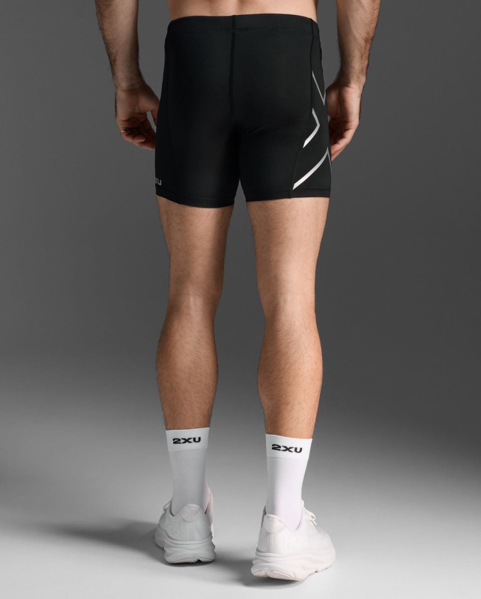 Core Compression 1/2 Shorts Men - black/silver