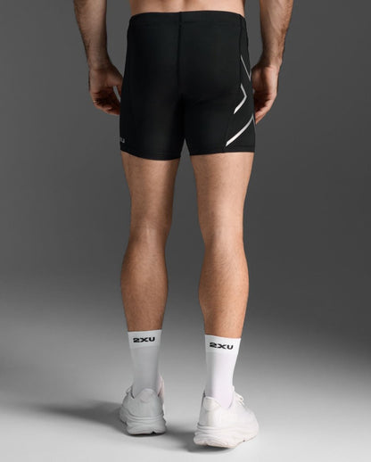 Core Compression 1/2 Shorts Men - black/silver