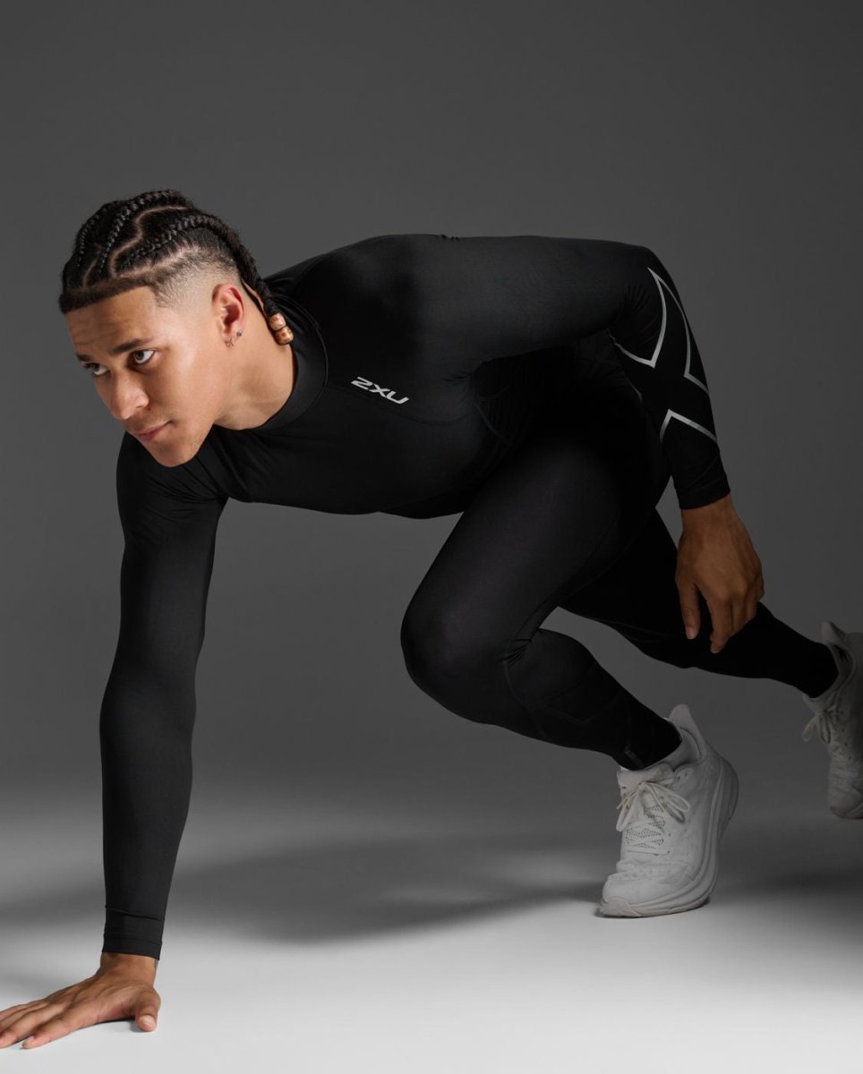 Ignition Compression Long Sleeve Men - black/silver