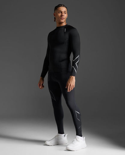 Ignition Compression Long Sleeve Herren - black/silver