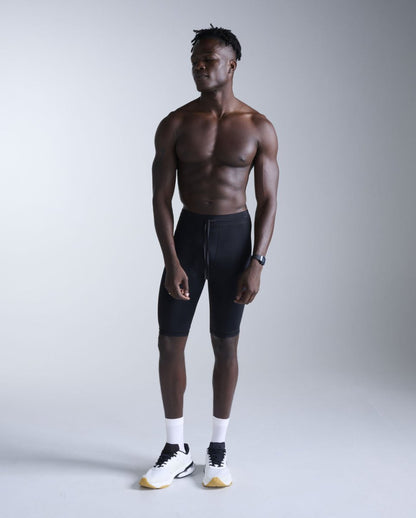 Aero Mesh Compression Shorts Compression tight Men - black/silver reflective