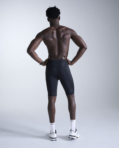 Aero Mesh Compression Shorts Compression tight Men - black/silver reflective