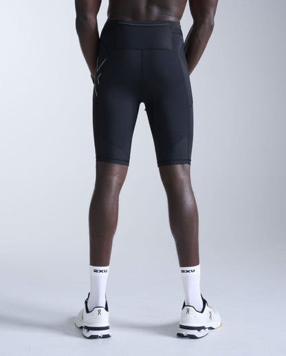 Aero Mesh Compression Shorts Compression tight Men - black/silver reflective