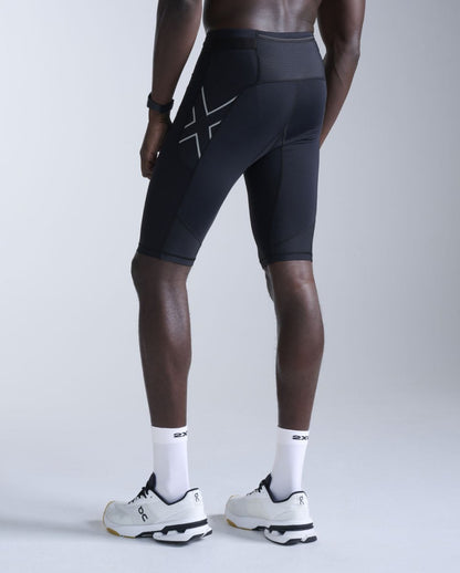 Aero Mesh Compression Shorts Compression tight Men - black/silver reflective