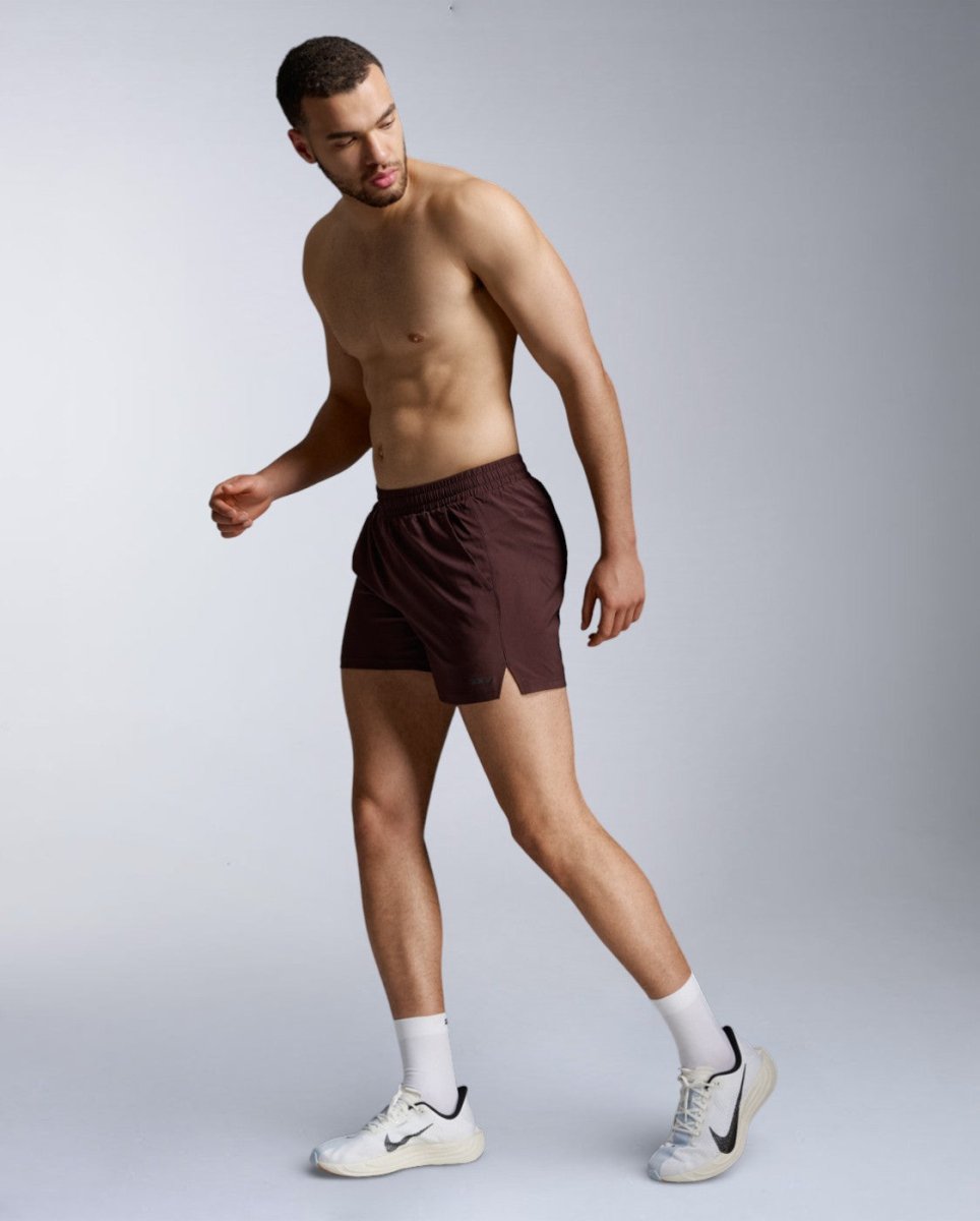Aero 5 Inch Shorts Men - bark/black reflective