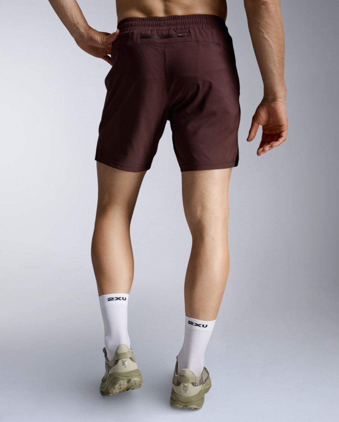 Aeroe 7 Inch Short Laufshort Herren - bark/black reflective