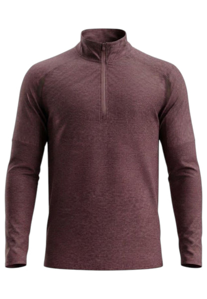 Aero 1/2 Zip Longsleeve Herren - currant/black reflective