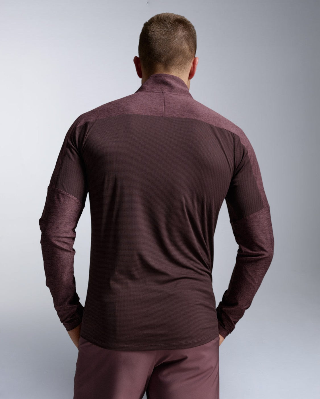 Aero 1/2 Zip Longsleeve Herren - currant/black reflective