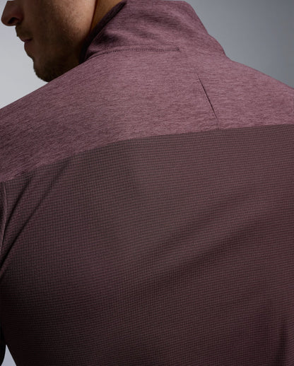Aero 1/2 Zip Longsleeve Herren - currant/black reflective