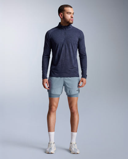 Aero 1/2 Zip Longsleeve Men - midnight/silver reflective