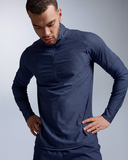 Aero 1/2 Zip Longsleeve Men - midnight/silver reflective