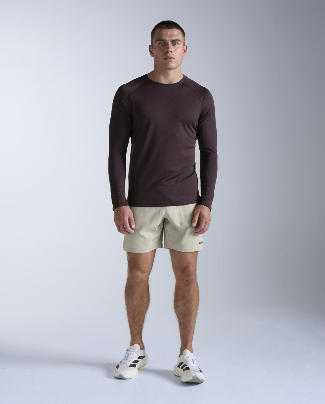 Aero Mesh Long Sleeve Laufshirt Herren - bark/black reflective