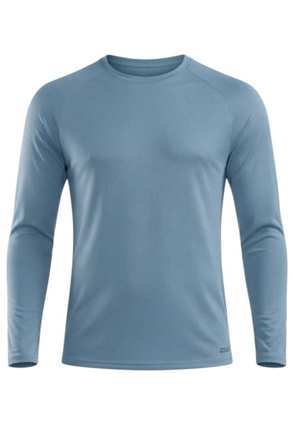 Aero Mesh Long Sleeve Laufshirt Herren - blue shade/black reflective