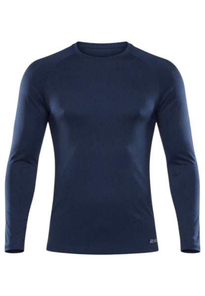 Aero Mesh Long Sleeve Laufshirt Herren - midnight/silver reflective