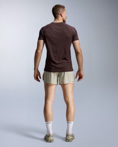 Aero Mesh Tee Running shirt Men - bark/black reflective