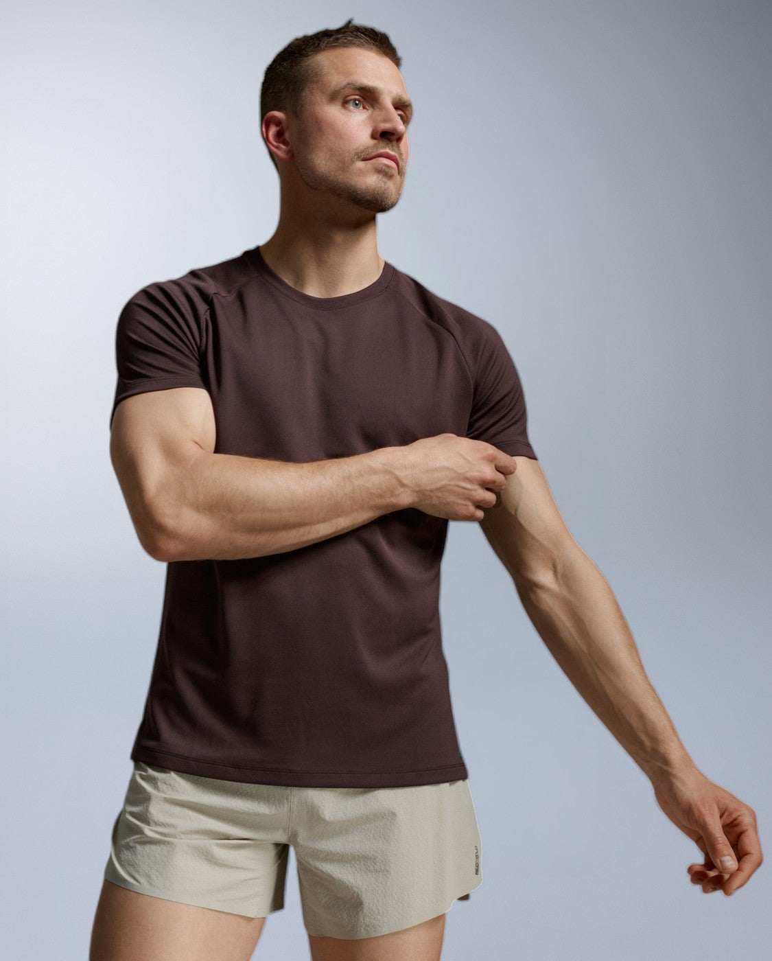 Aero Mesh Tee Laufshirt Herren - bark/black reflective